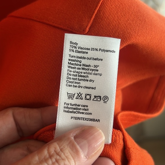 Isabella Oliver size 10 classy dress low pockets cowl neck - Picture 5 of 8